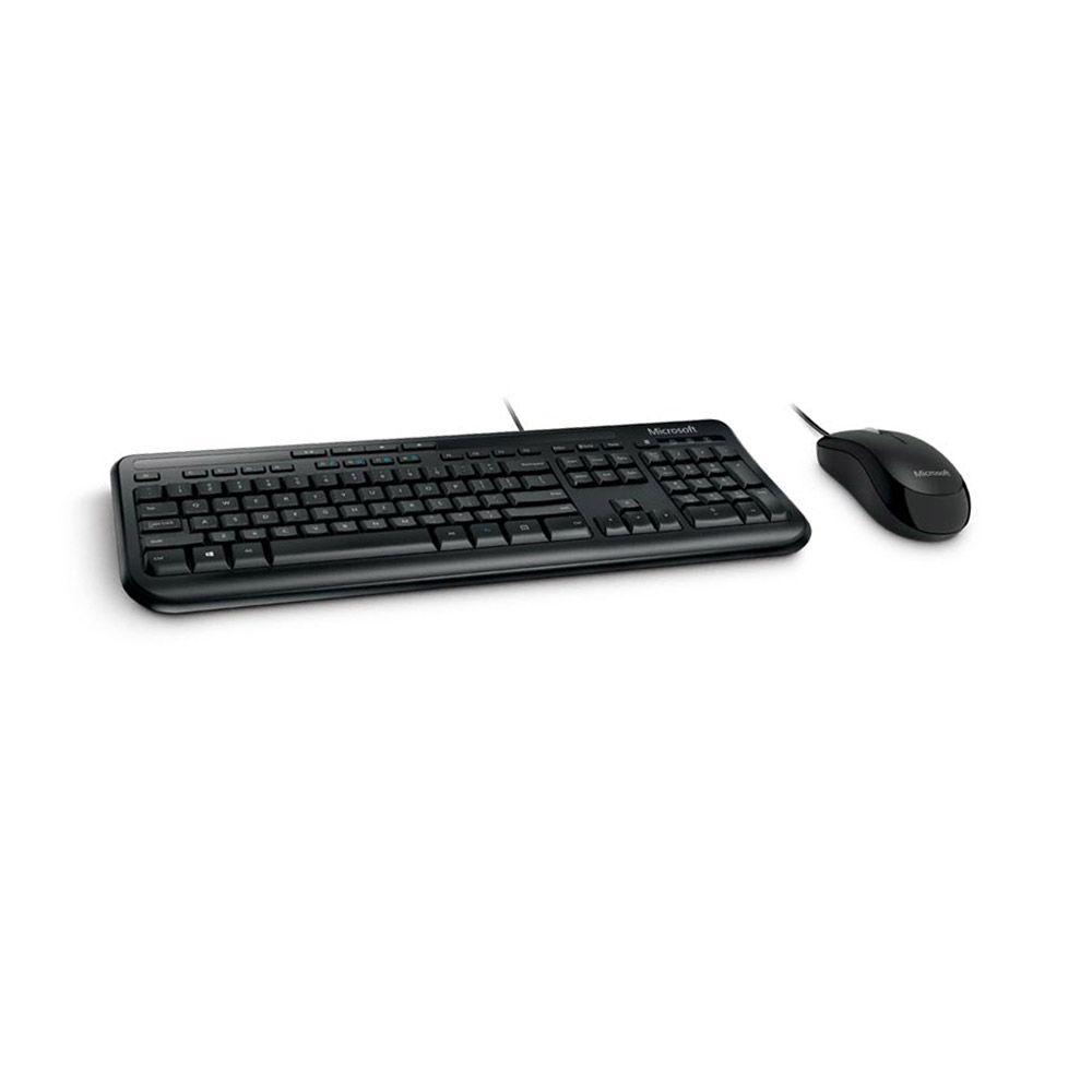 Kit teclado y mouse Microsoft 600 con cable USB Negro-1