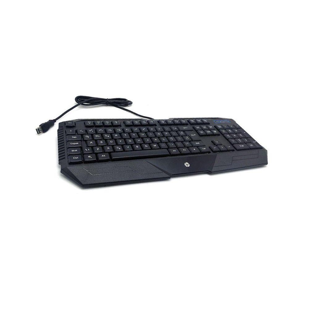 Teclado Gamer membrana HP K130 Ingles-3