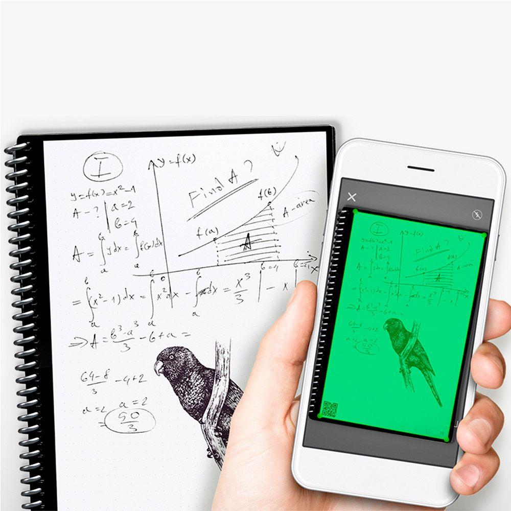 Cuaderno inteligente Rocketbook Fusion Carta Rojo-5