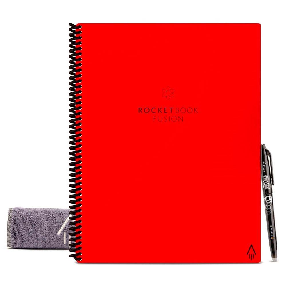 Cuaderno inteligente Rocketbook Fusion Carta Rojo-7