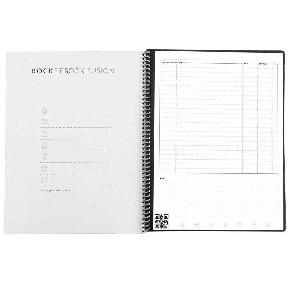 Cuaderno inteligente Rocketbook Fusion Carta Rojo-9