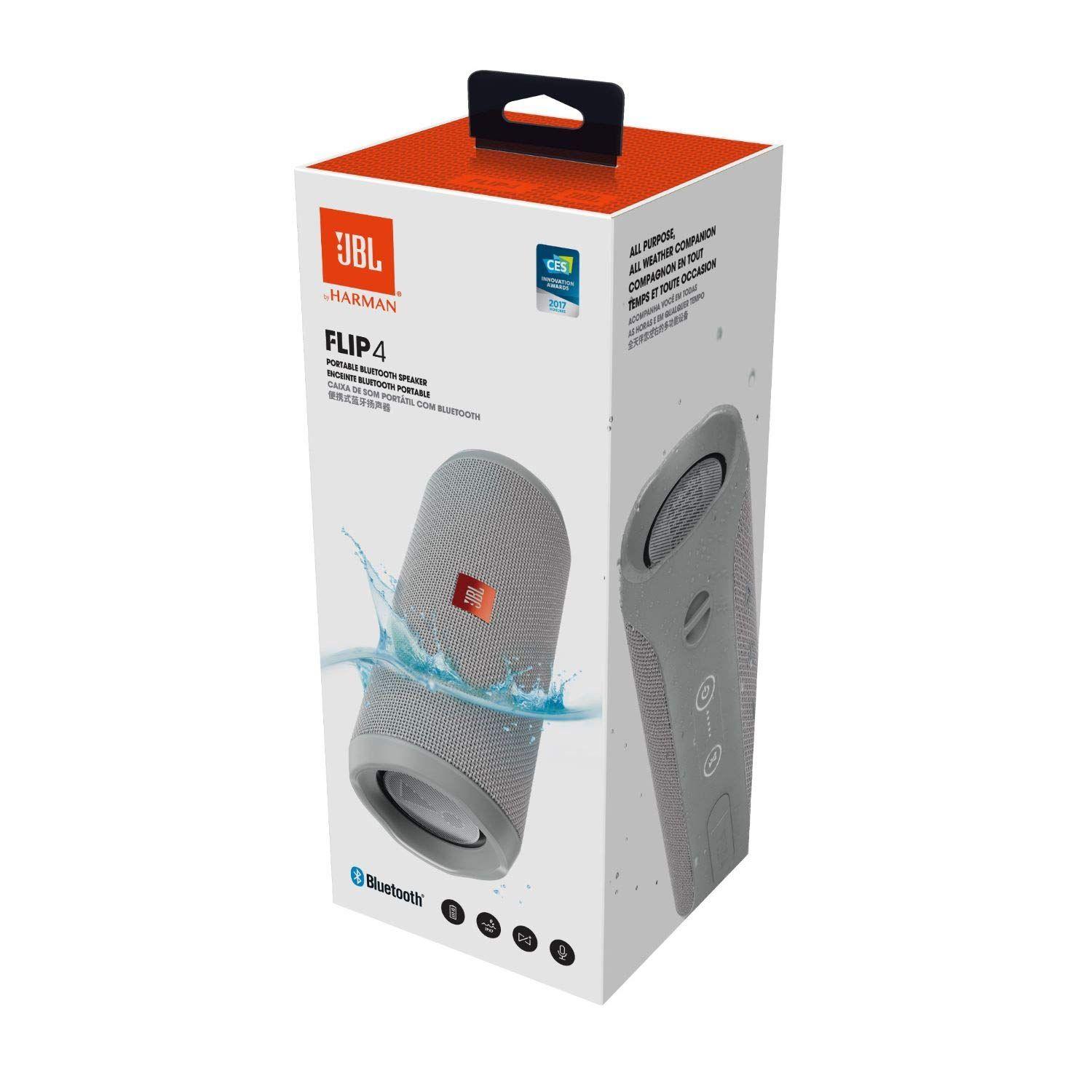 Jbl Flip 4 Gris Parlante Portátil Bluetooth Inalámbrico-1