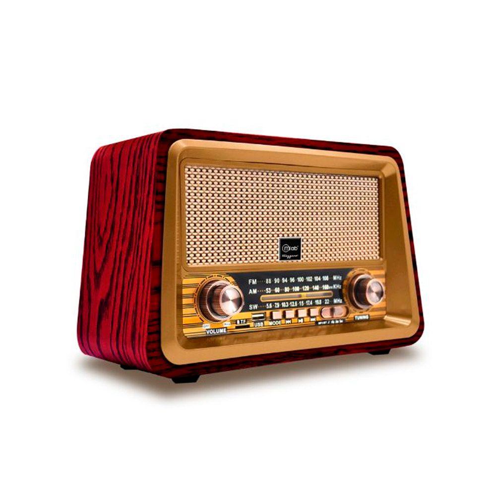 Radio Parlante Mlab 9136 Retro Stezzano Bluetooth Usb Tf Fm-1