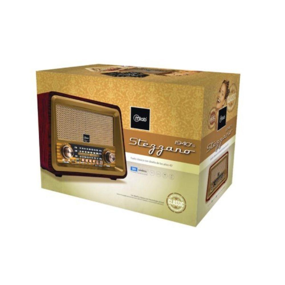 Radio Parlante Mlab 9136 Retro Stezzano Bluetooth Usb Tf Fm-4