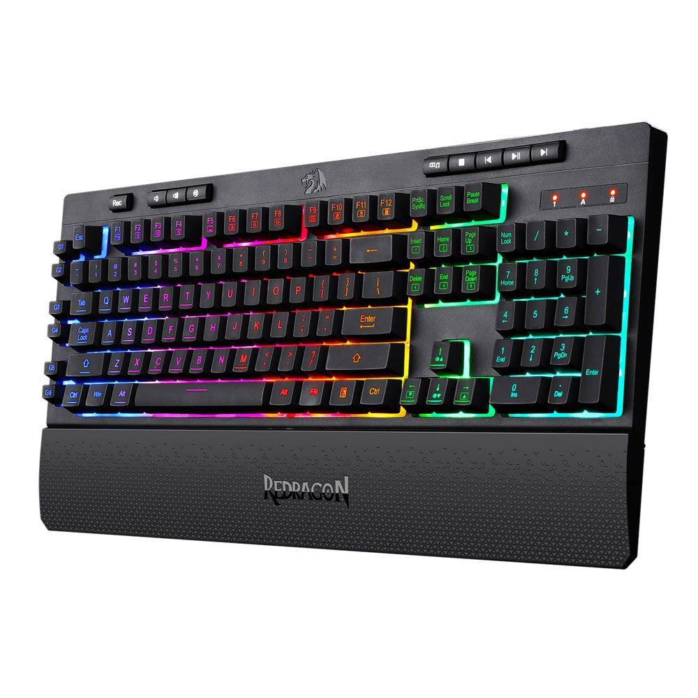 Teclado Gamer Redragon Shiva K512 RGB Membrana-1