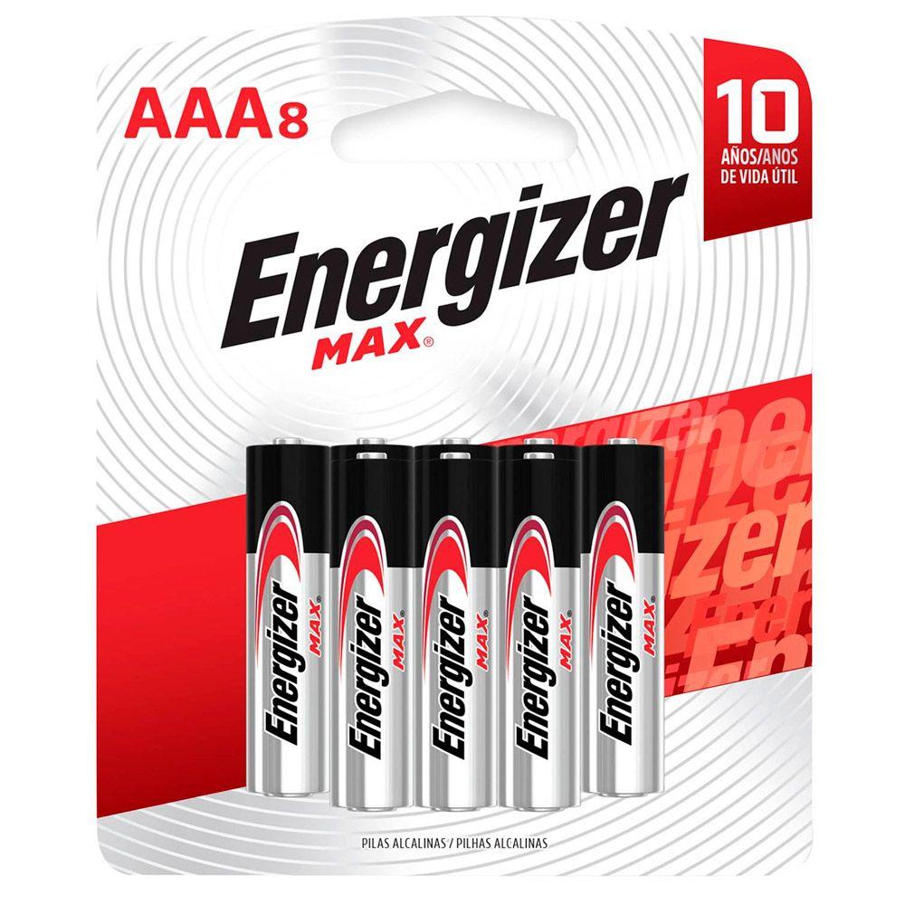 Pack de pilas Energizer Max E92BP8 AAA x8 unidades-3