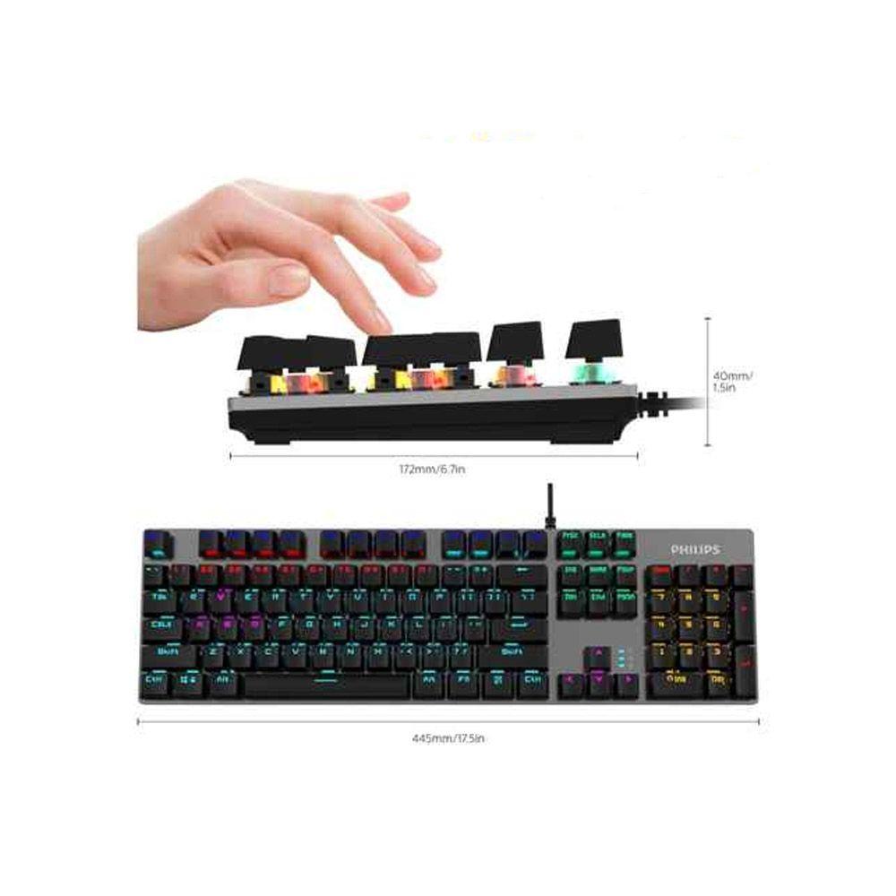 Teclado Gamer Mecánico Philips SPK8404 Español-6