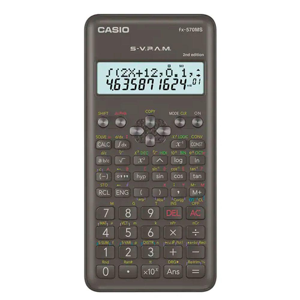 Calculadora Cientifica Casio FX 570MS 2 W DT V 401 Funciones-0