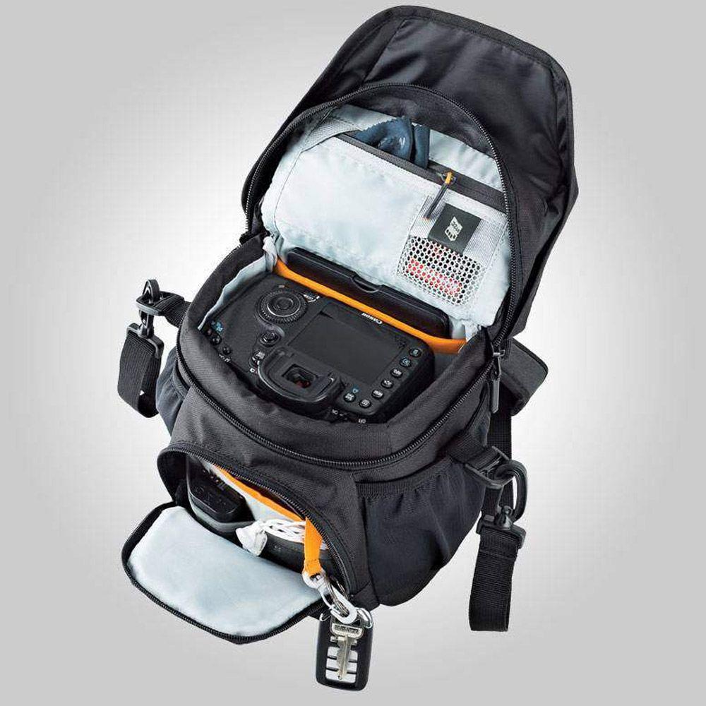 Bolso Lowepro Nova 140 AW II para Camaras Compactas y DSLR-7