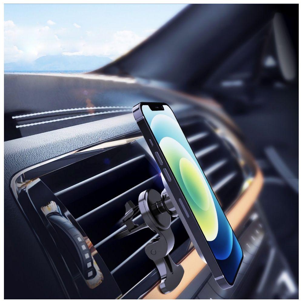 Cargador para auto Dusted magnético para rejilla negro-5