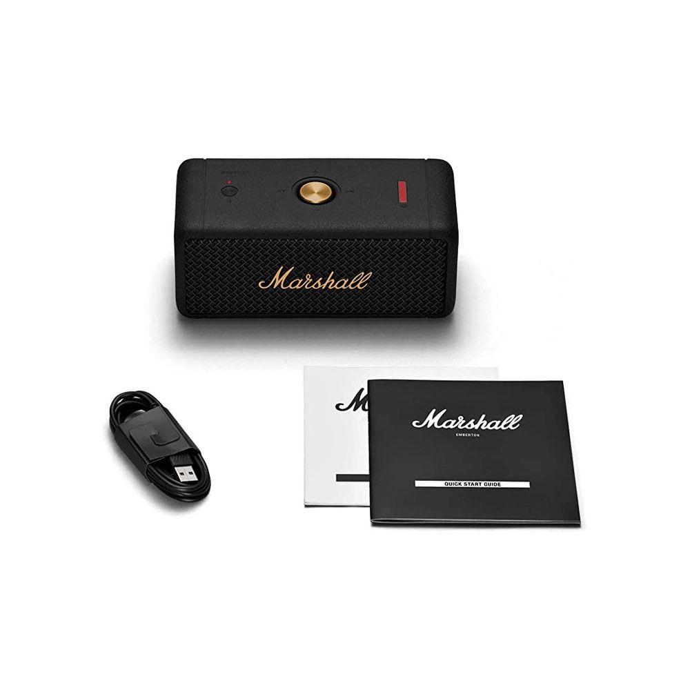 Parlante Marshall Emberton Bluetooth 5.0 IPX7 Black & Brass-7