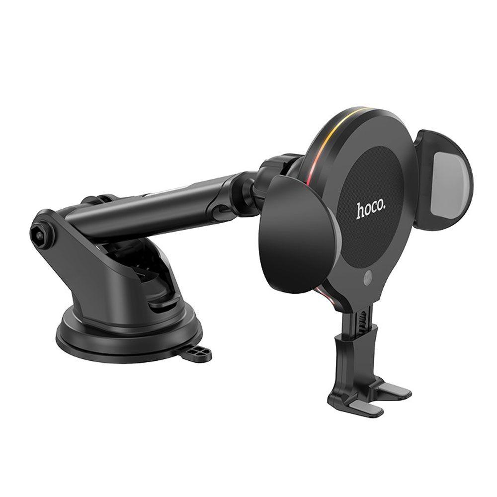 Soporte para Auto Hoco CA60 con Carga Inalambrica Negro-0