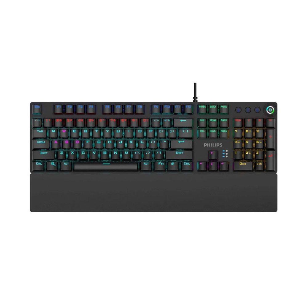Teclado Gamer Mecánico Philips SPK8605 Retroiluminado-0