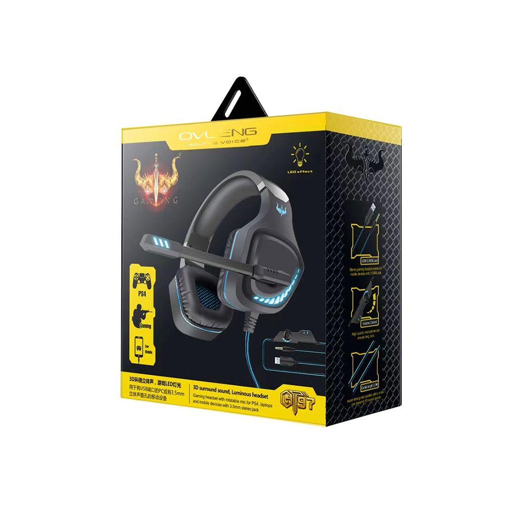 Audífonos Gamer Ovleng GT97 USB jack 3.5mm PS4 PC Móvil-5