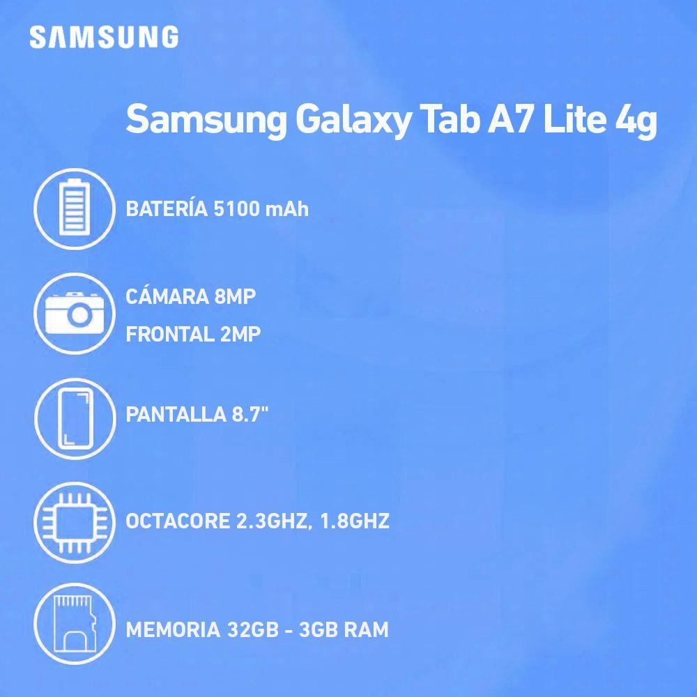 Tablet Samsung Galaxy Tab A7 Lite 4G 32GB ROM 8.7 Pulgadas-1