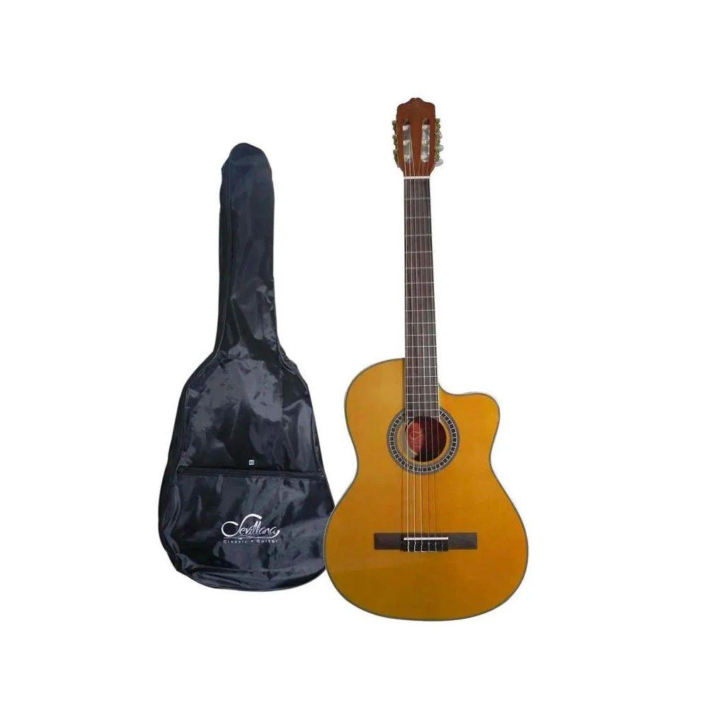 Guitarra Electroacustica Sevillana 7845 39 Pulgadas Cataway-0