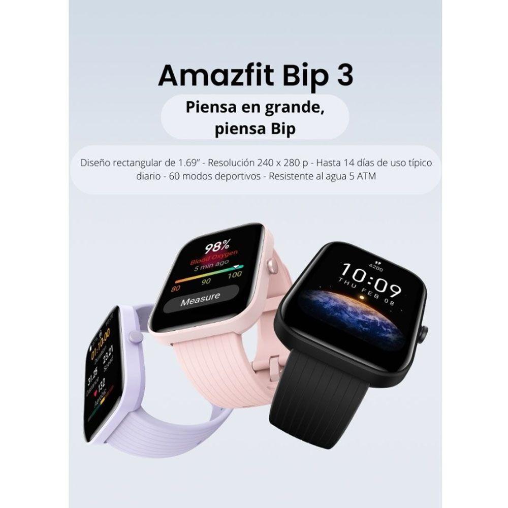 Reloj inteligente Amazfit Bip 3 Bt Negro-6
