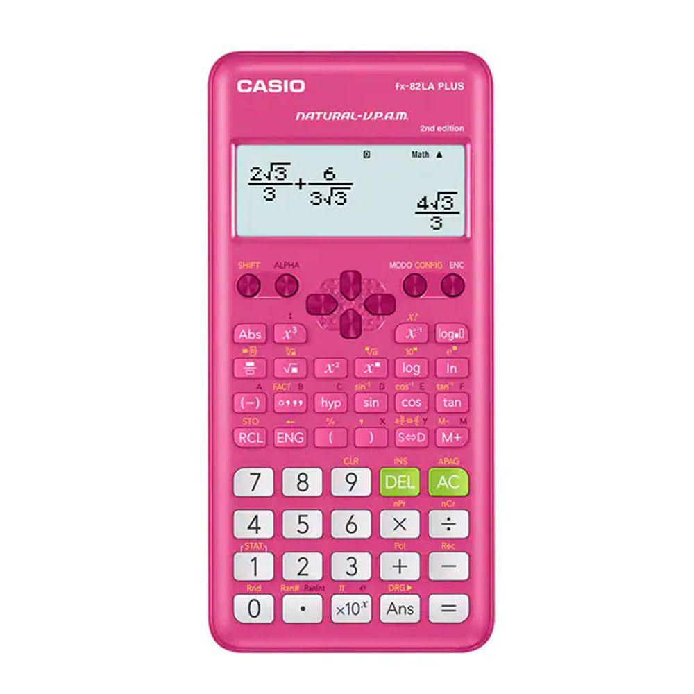 Calculadora Cientifica Casio FX 82LAPLUS2 252 Func. Rosa-0
