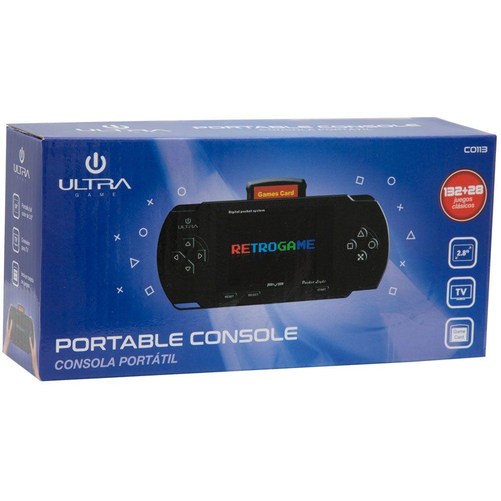 Consola portatil Ultra C0112 160 Juegos Recargable Negro-7