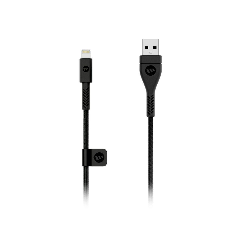 Cable Mophie Lightning a USB resistente USB 1.2 Mt  Negro-1