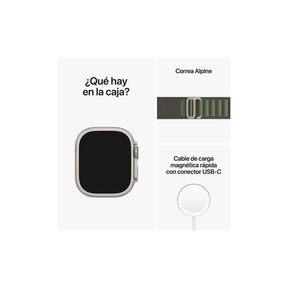 Apple Watch Ultra GPS + Celular 49mm titanio Alpine verde M-4