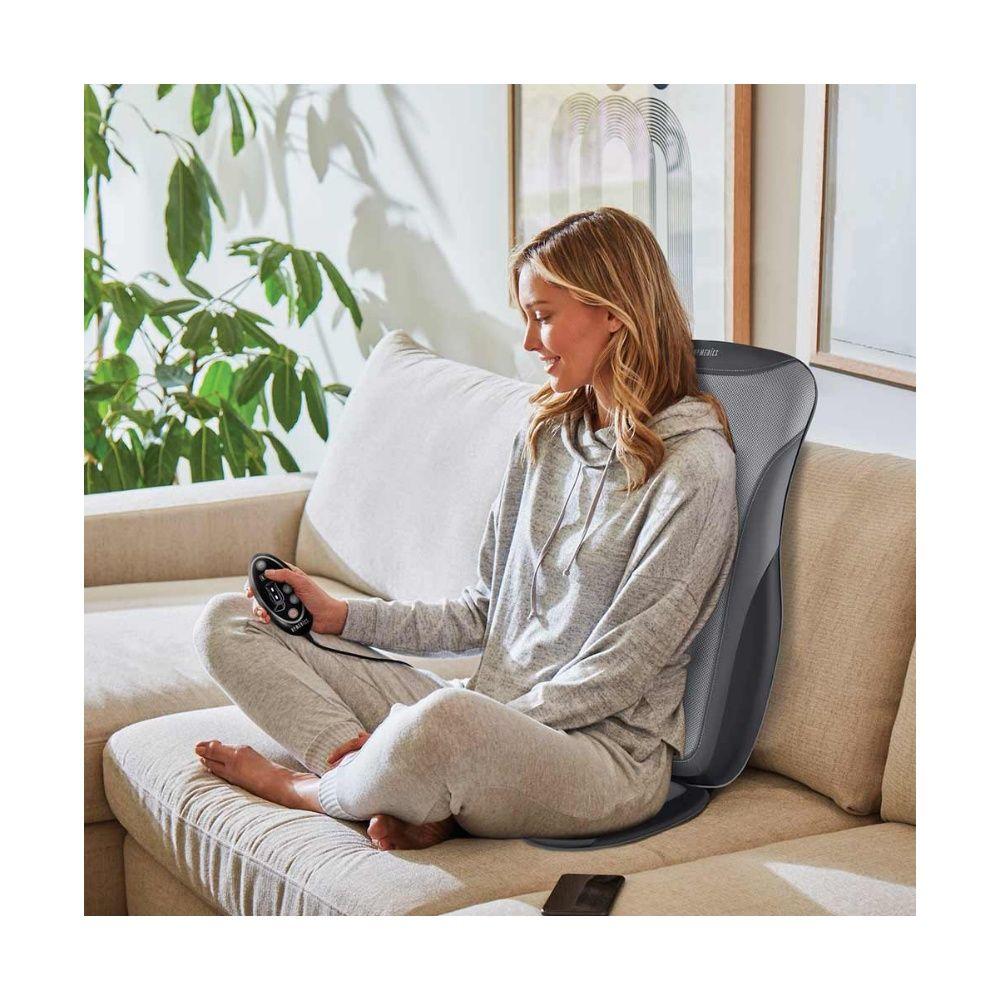 Asiento Masajeador de Espalda Homedics inalámbrico Gris-3