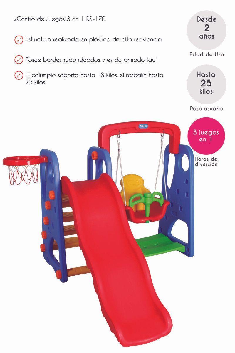 Set Entretencion Exterior 3 En 1 Azul Rs-170-5