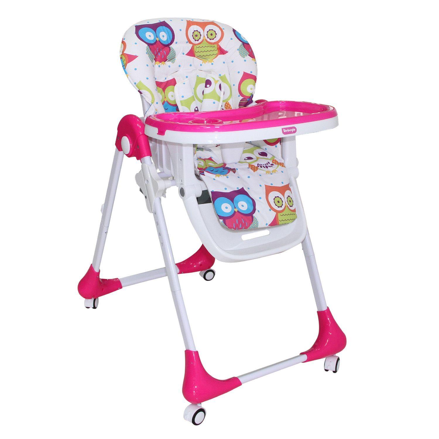Silla De Comer Plegable Con 7 Alturas Rs-7085-2 Fucsia-0