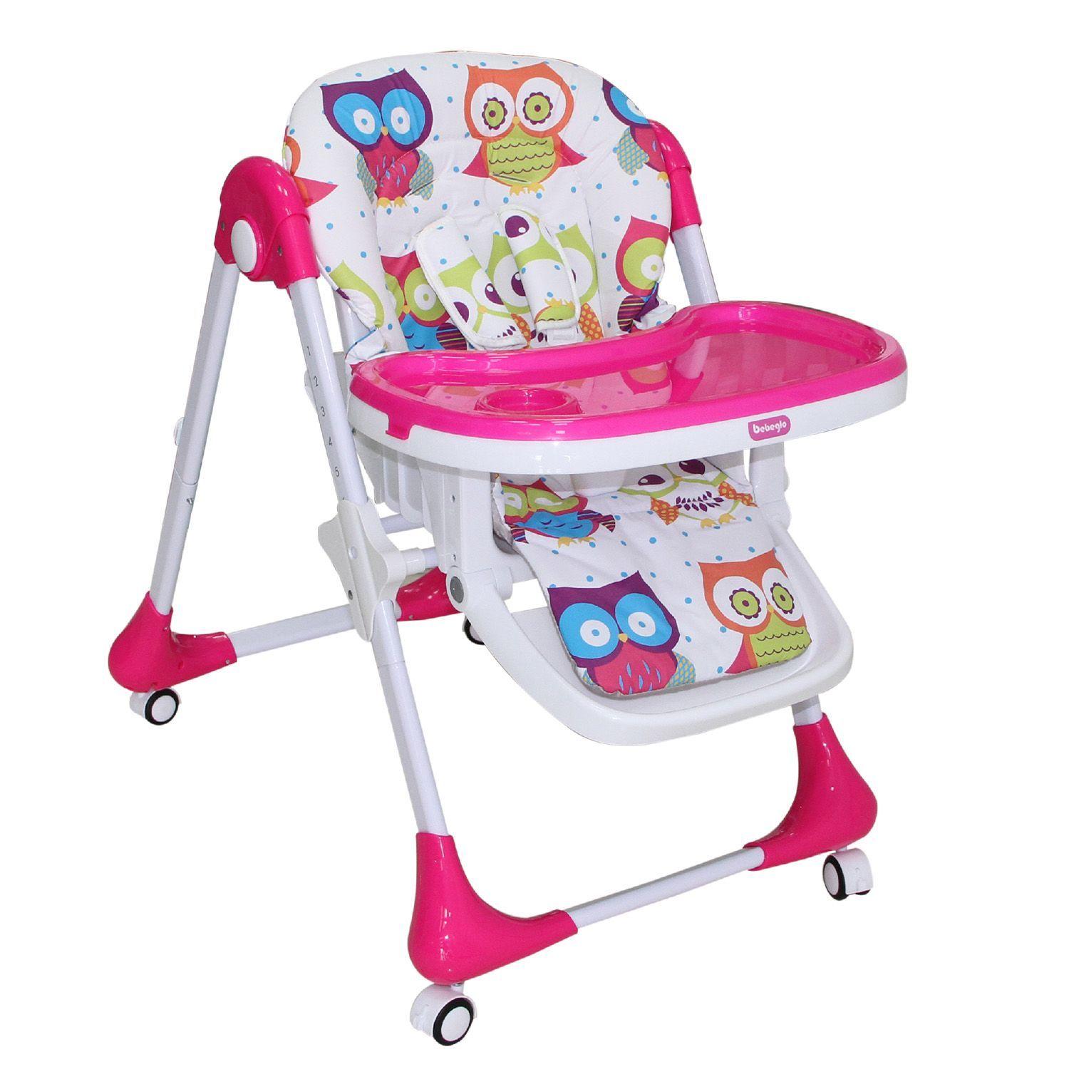 Silla De Comer Plegable Con 7 Alturas Rs-7085-2 Fucsia-4
