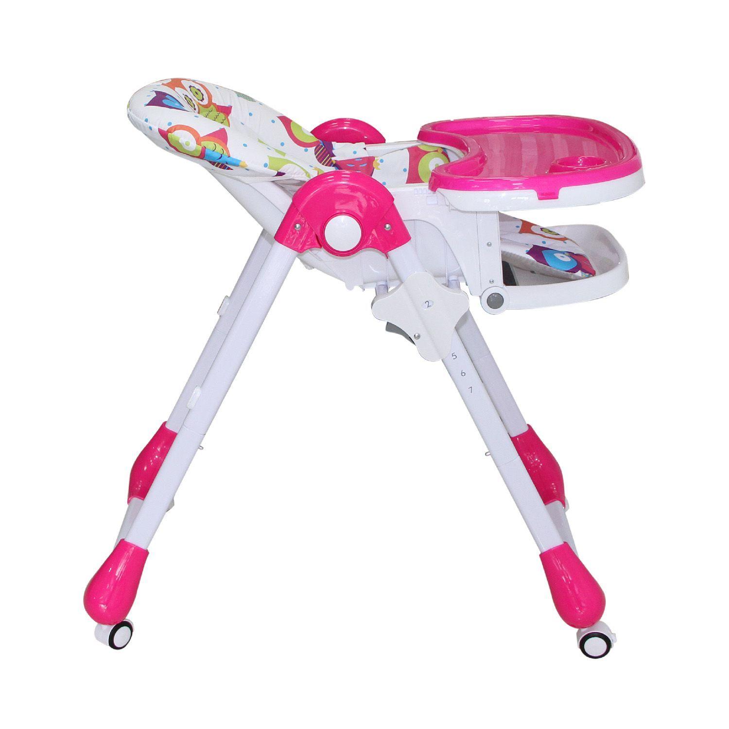 Silla De Comer Plegable Con 7 Alturas Rs-7085-2 Fucsia-7