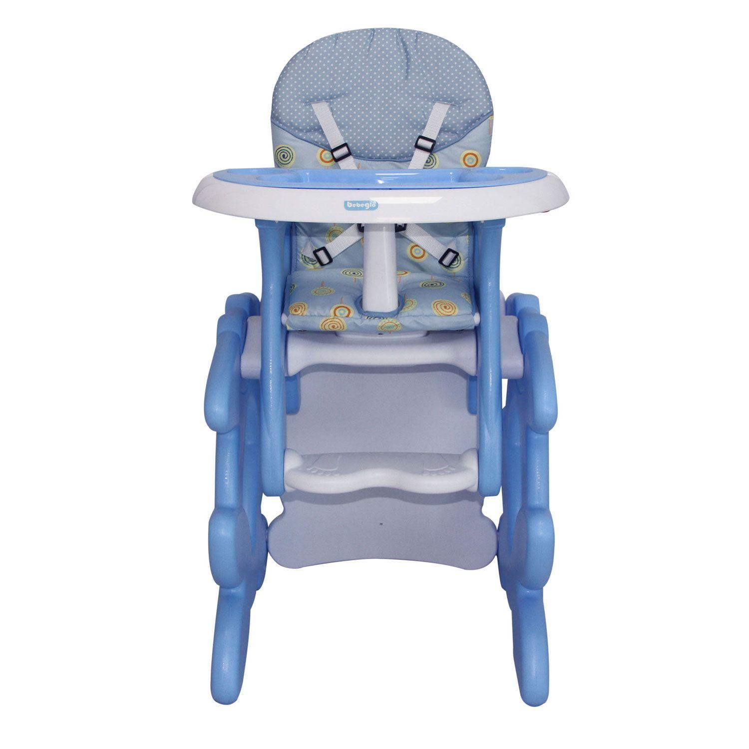 Silla de Comer Escritorio 2 en 1 Bebeglo RS-7021 Celeste-1