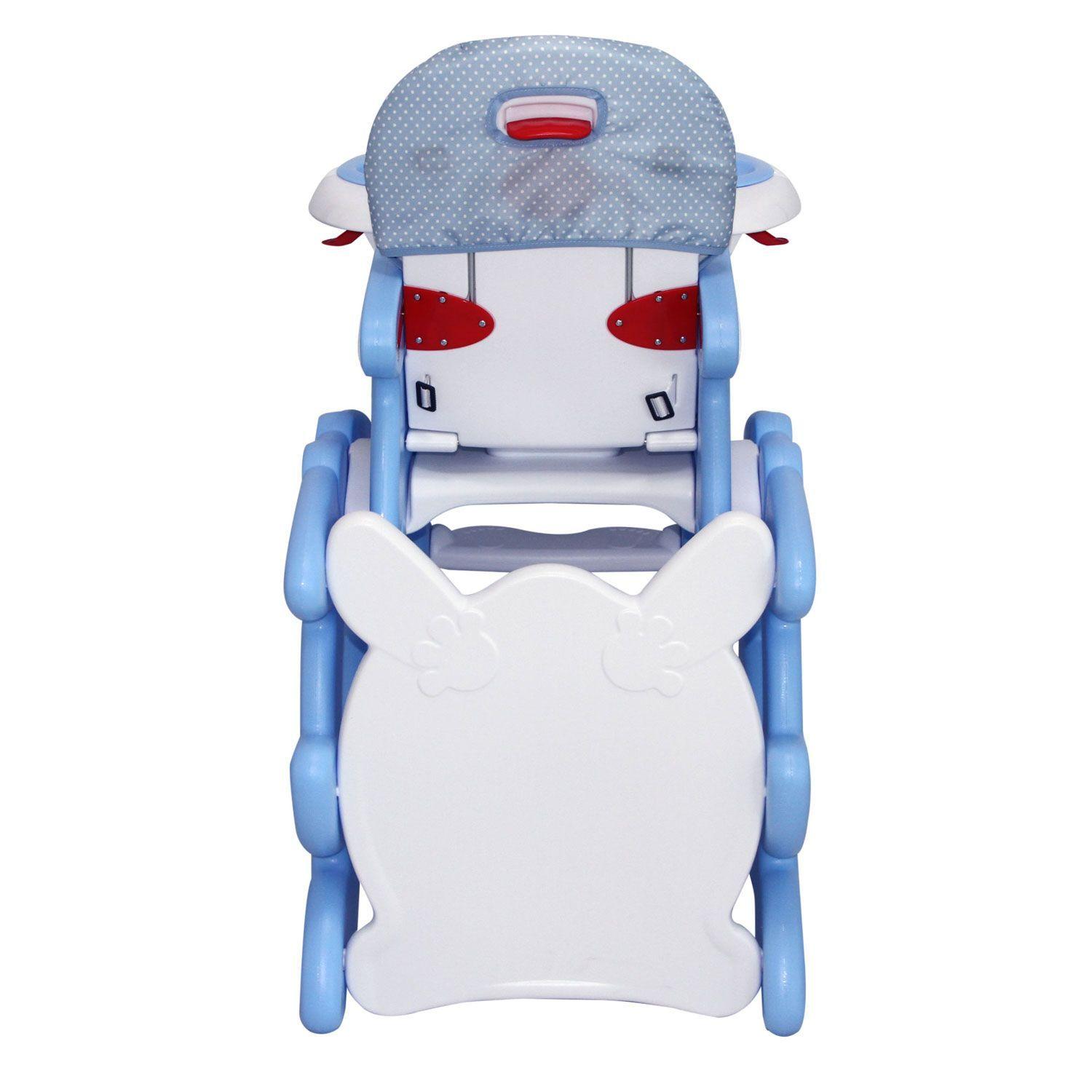 Silla de Comer Escritorio 2 en 1 Bebeglo RS-7021 Celeste-3