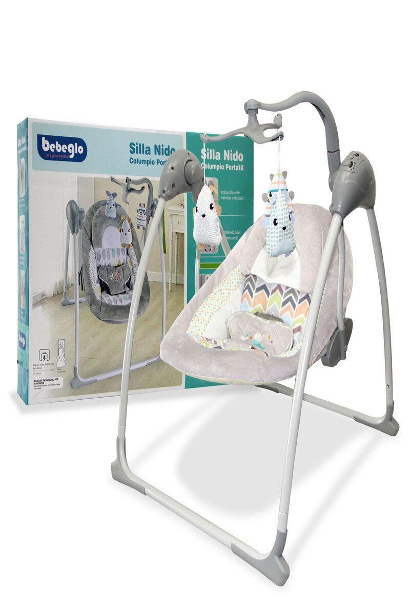 Silla Mecedora Electrónica Con Móvil Light Grey Rs-17760-6