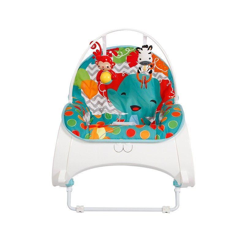 Silla Nido Vibradora Musical Grow Up Bebeglo Jungla Azul-1