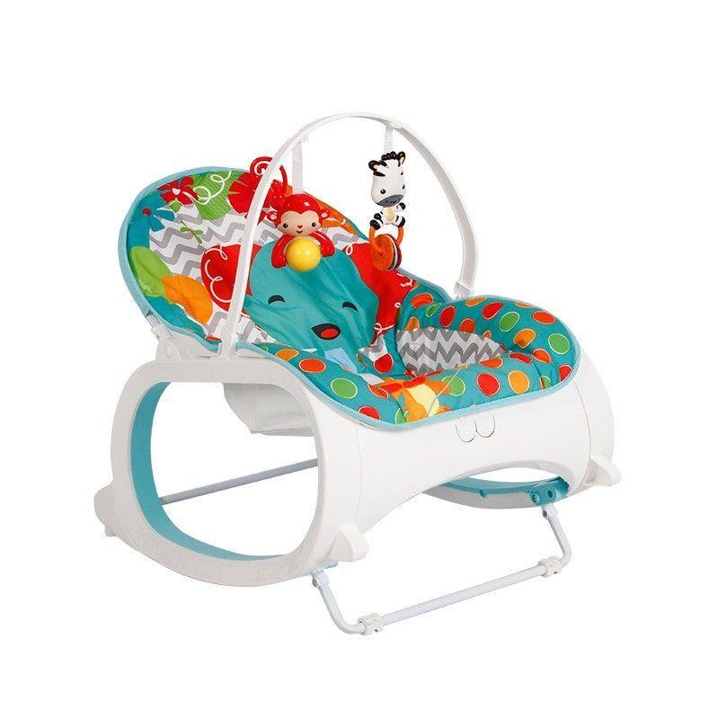 Silla Nido Vibradora Musical Grow Up Bebeglo Jungla Azul-3