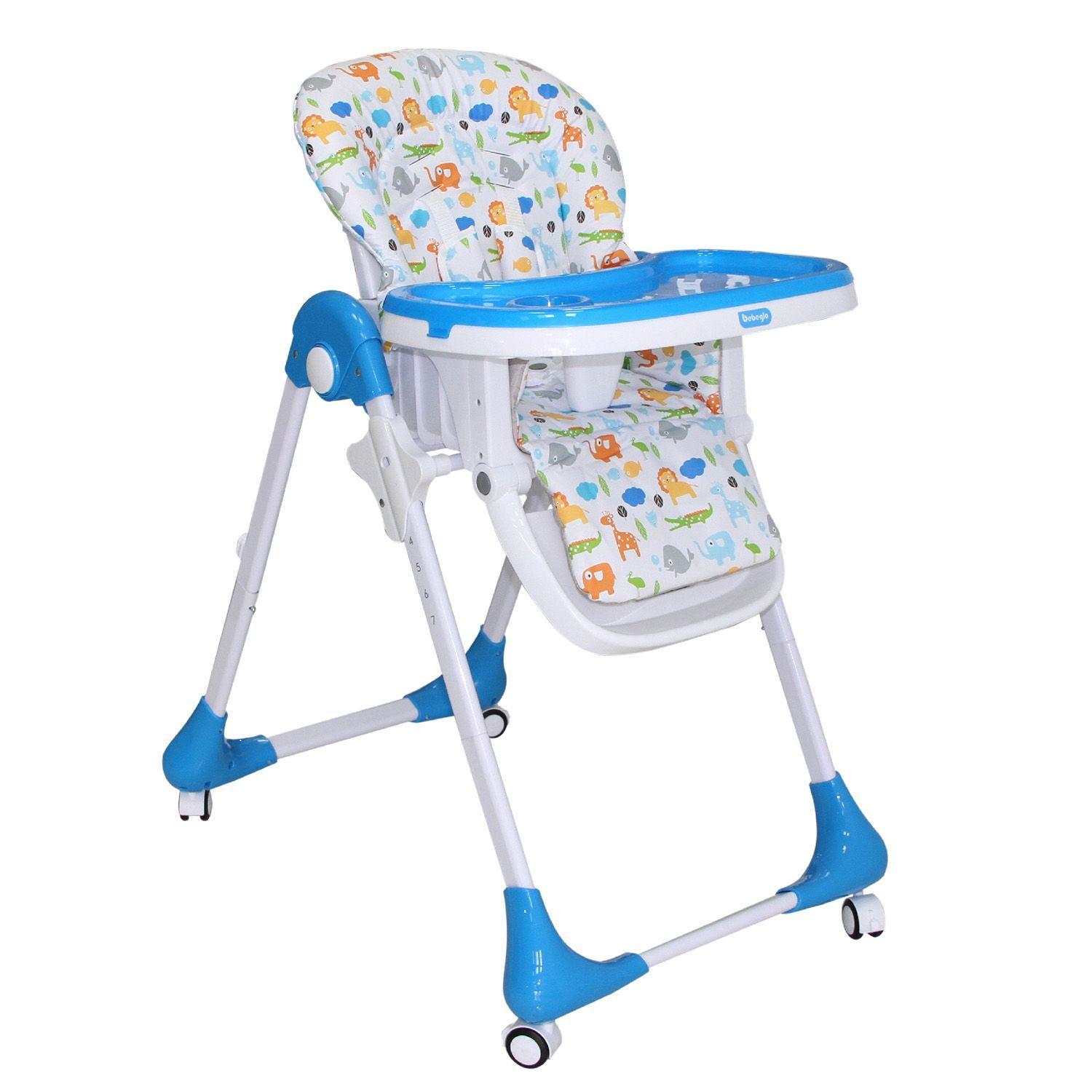Silla De Comer Plegable Con 7 Alturas Rs-7085-1 Celeste-0