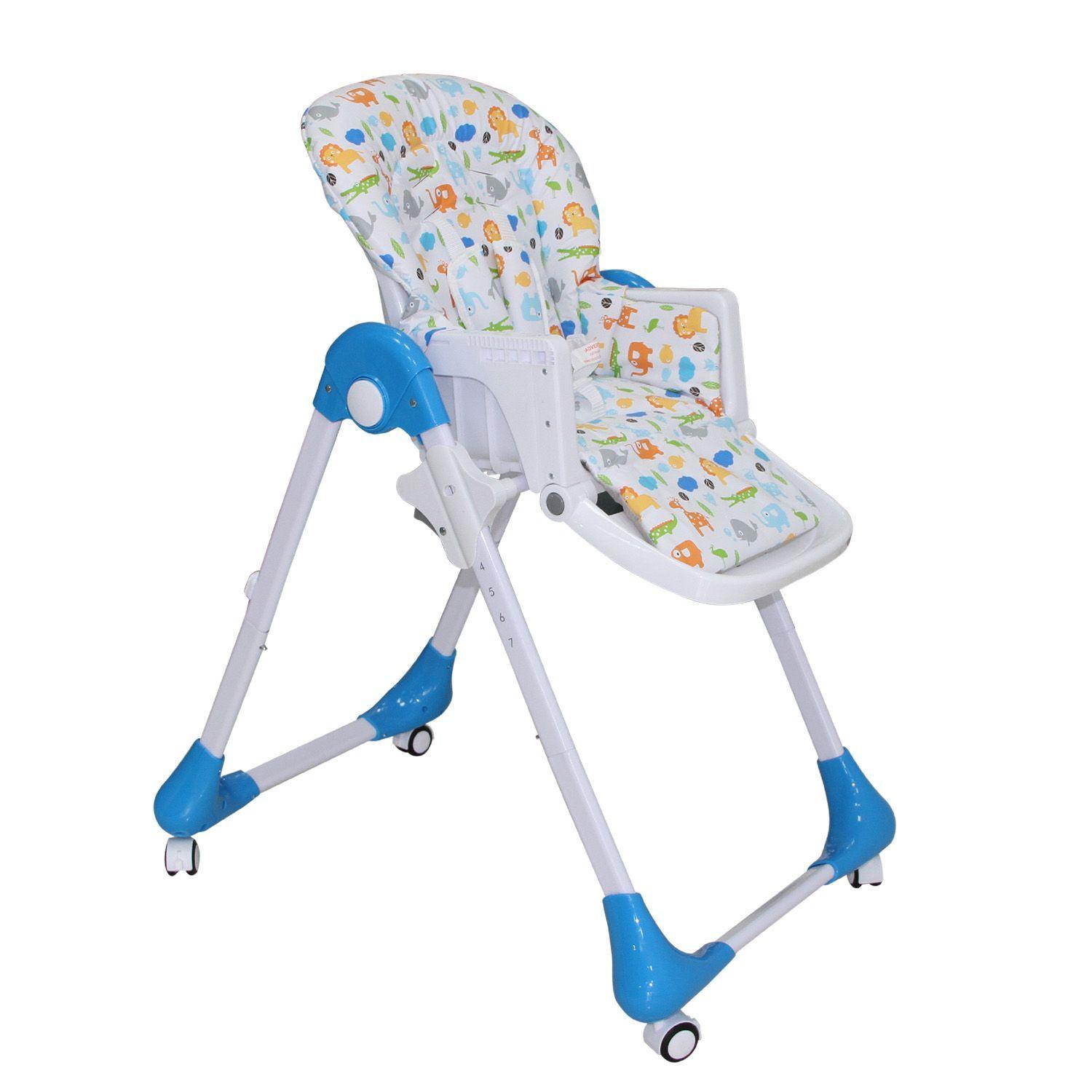 Silla De Comer Plegable Con 7 Alturas Rs-7085-1 Celeste-5