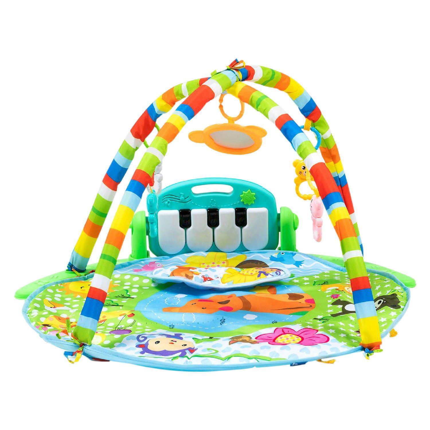 Gimnasio Musical 2 Arcos Bebeglo Piano Azul-3