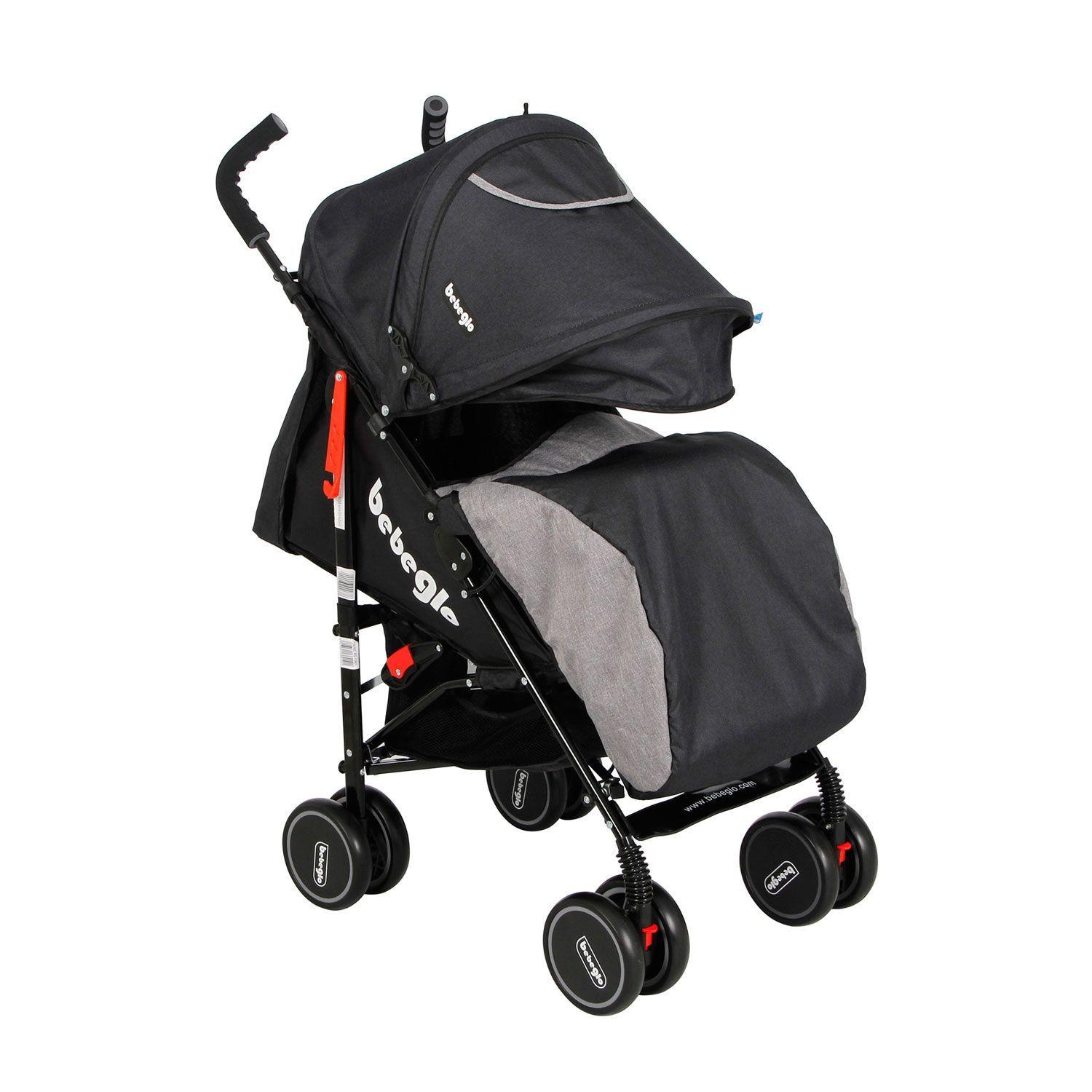 Coche Paseo Bebeglo Rs-1380l-4 Negro-0