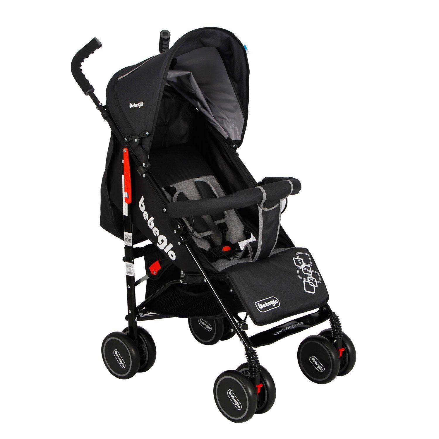 Coche Paseo Bebeglo Rs-1380l-4 Negro-2