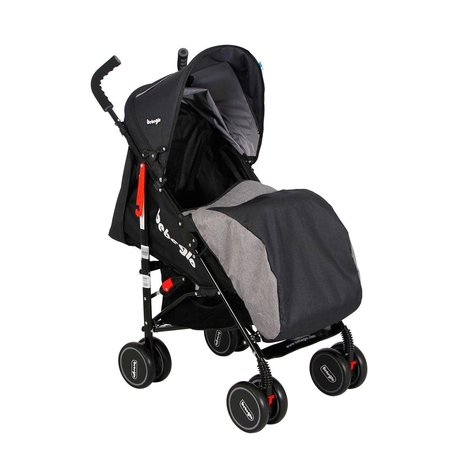 Coche Paseo Bebeglo Rs-1380l-4 Negro-5