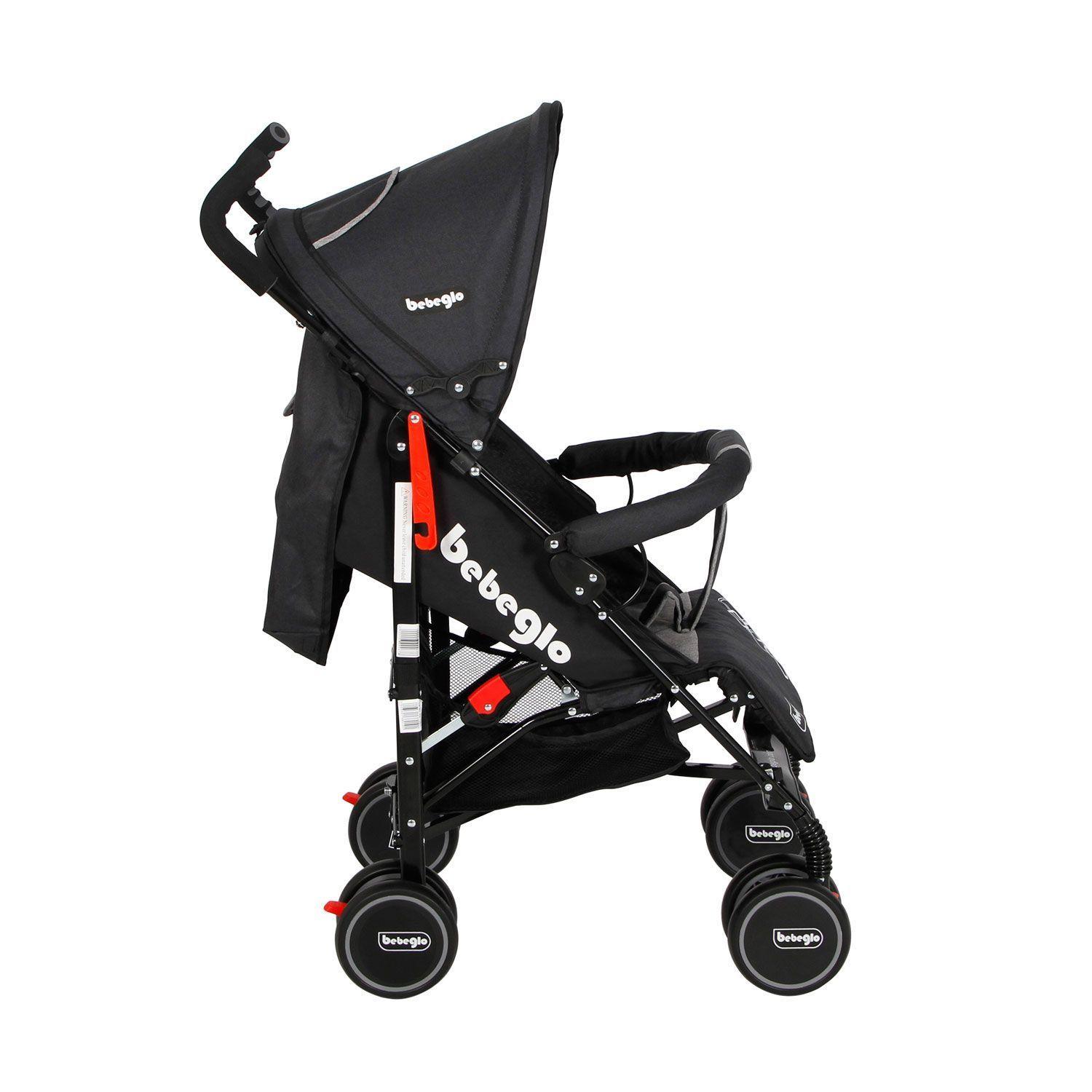 Coche Paseo Bebeglo Rs-1380l-4 Negro-6