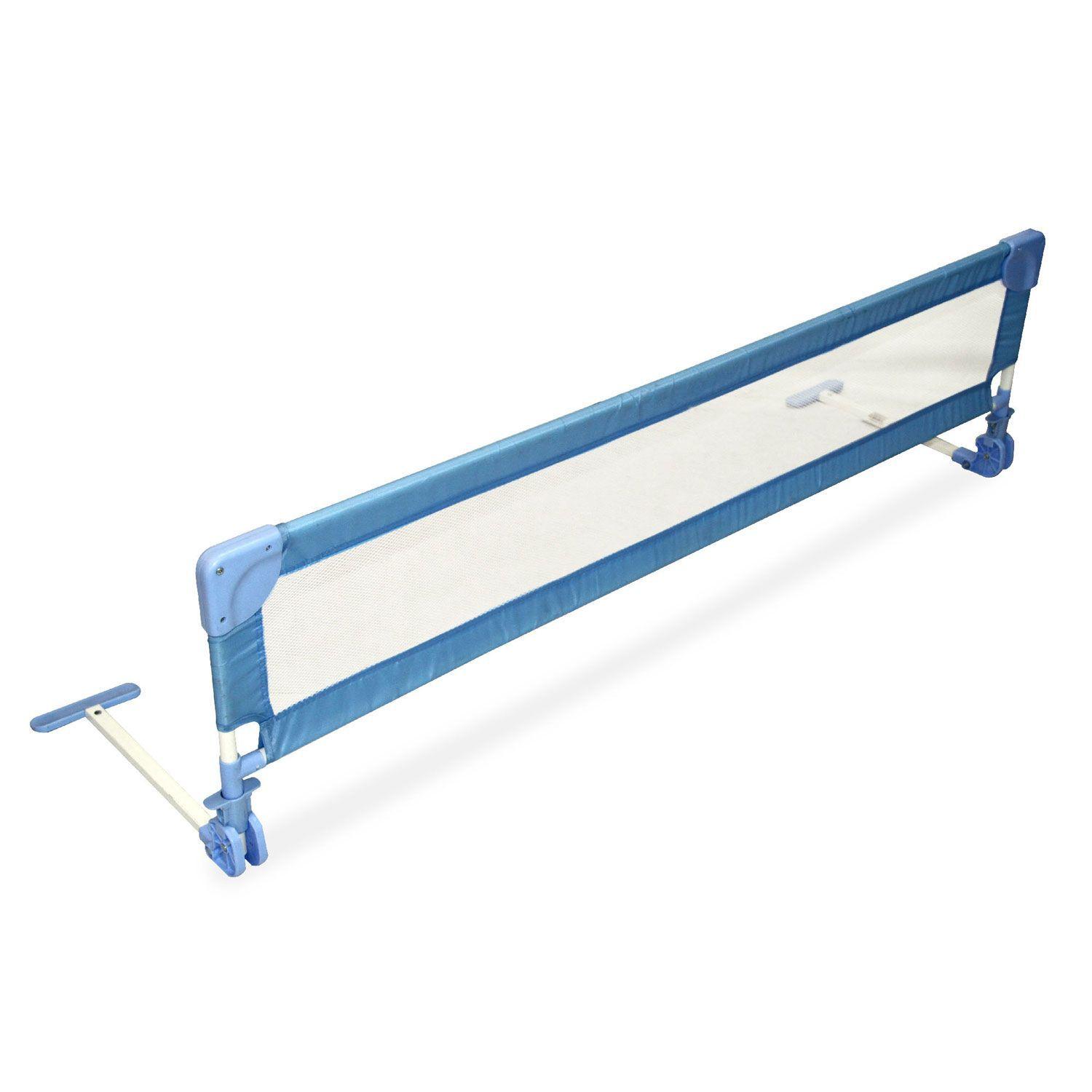 Baranda De Seguridad Bebé Cama Bebeglo Celeste 152x44cm-0