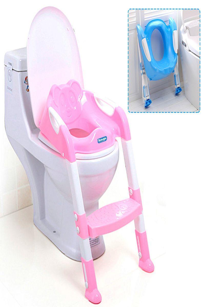 Asiento Wc Con Escalón Bebeglo Rs-17860 Rosado-2