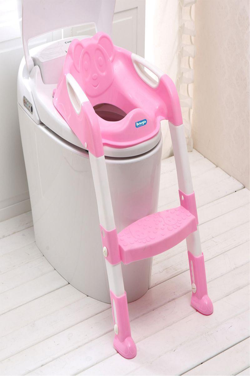 Asiento Wc Con Escalón Bebeglo Rs-17860 Rosado-1