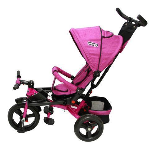 Triciclo Reversible Reclinable One Click Fucsia Rs-4075q-4