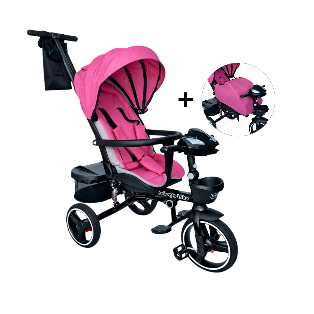 TRICICLO TRIKE PLUS CON COBERTOR MULTIETAPAS RS 4090 6 FUCSIA-7