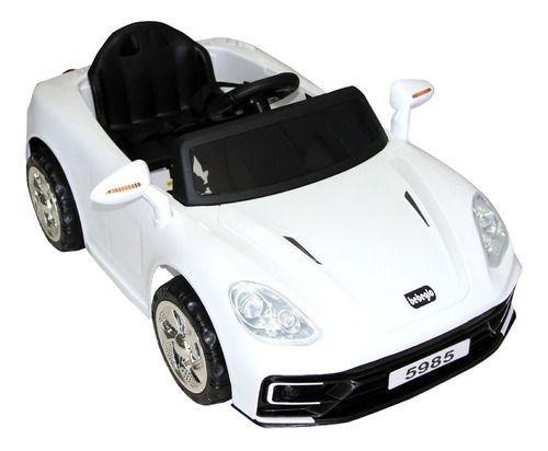 Auto A Batería Deportivo 12v Control Remoto Rs-5985-1 Blanco-0