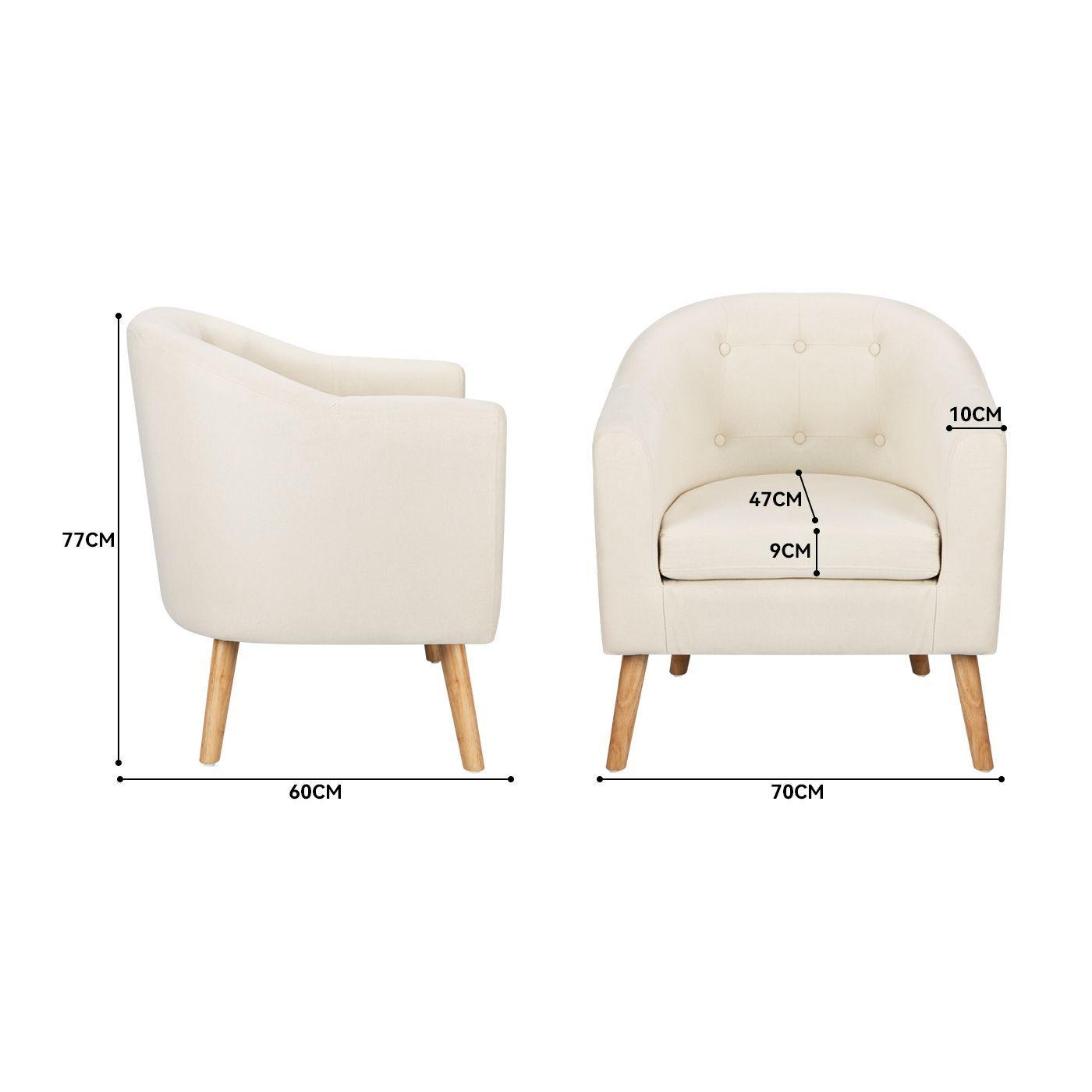 Poltrona 70x60x77CM para Dormitorio Apartamento Oficina-5
