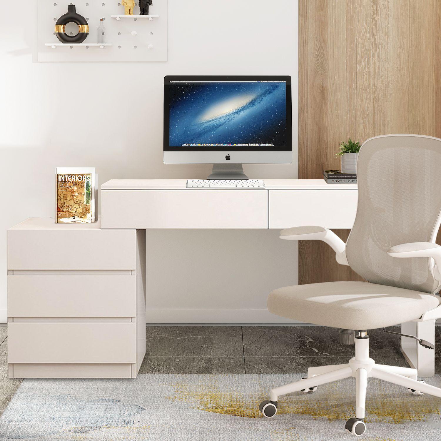 Tocador Espejo Con Luz 100 130 x 40 x 75CM Blanco-6